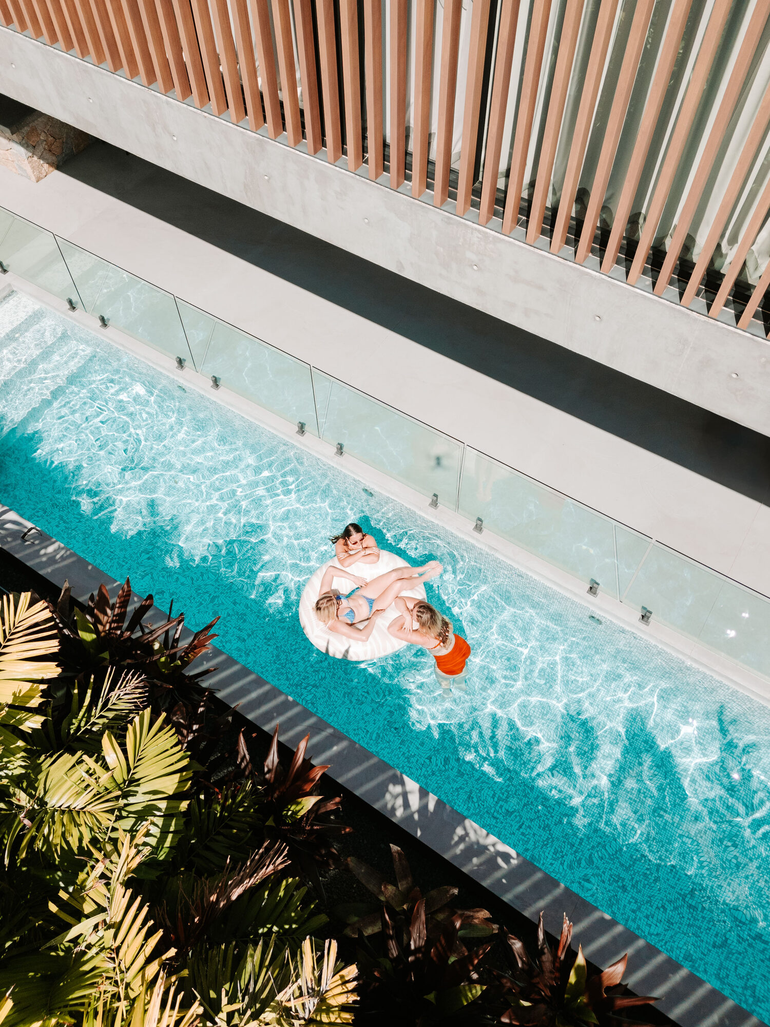 Pool & Wellness — The pool from above, Mana Beach House